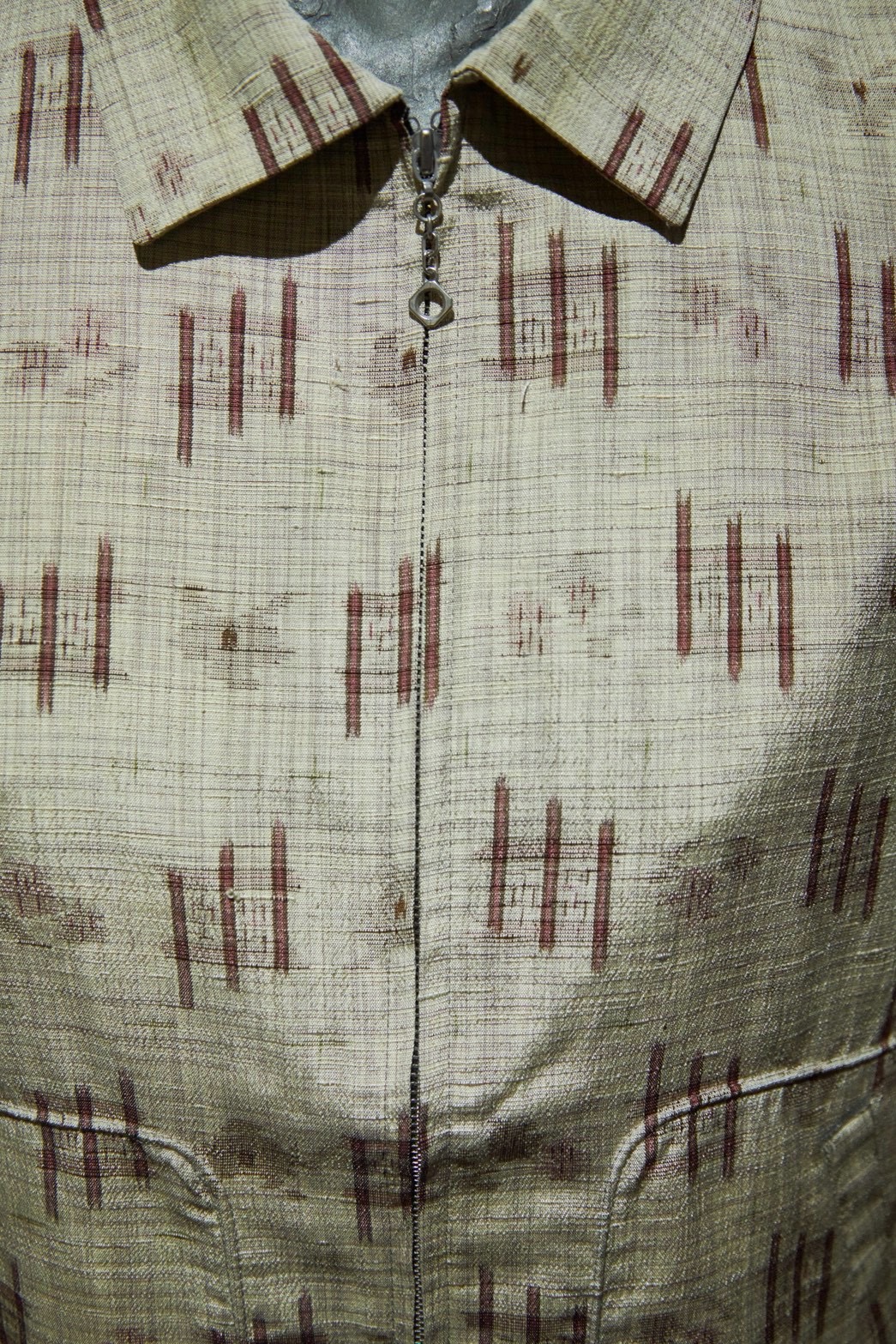 Undyed kasuri shirt jacket